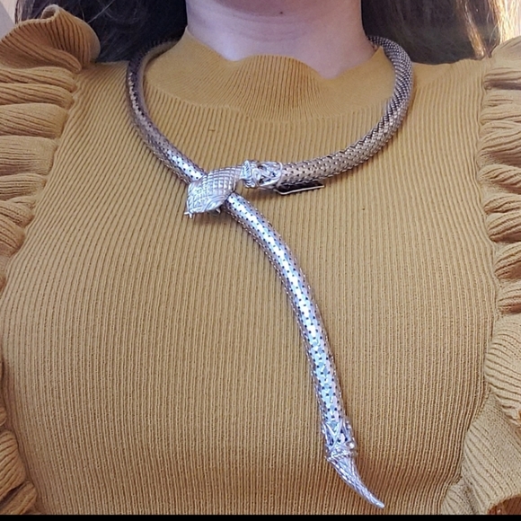 Whiting & Davis Jewelry - 🐍SIGNED WHITING AND DAVIS SNAKE NECKLACE🐍